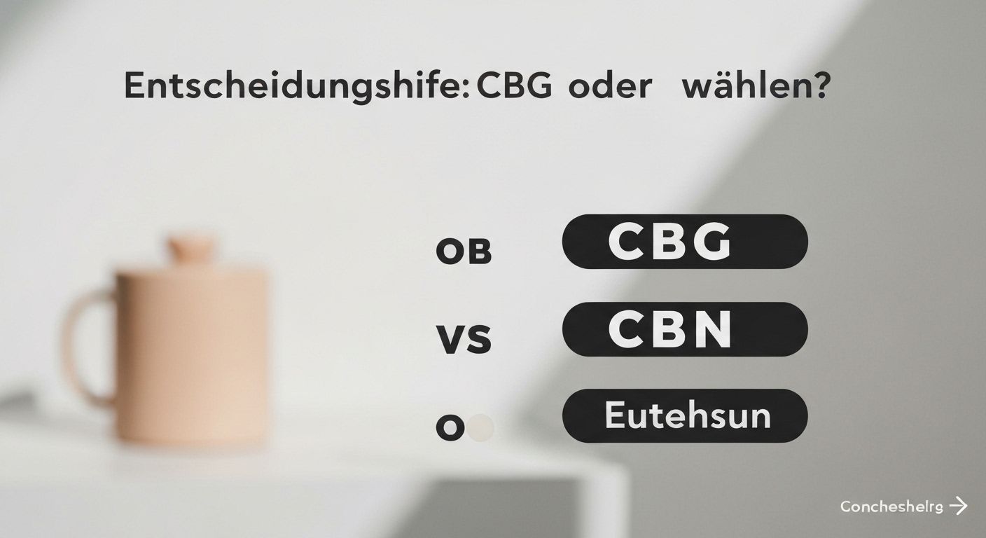 Entscheidungshilfe: CBG oder CBN wählen?