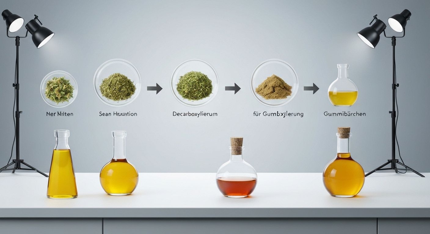 Zutaten, Öle und Decarboxylierung für Gummibärchen
