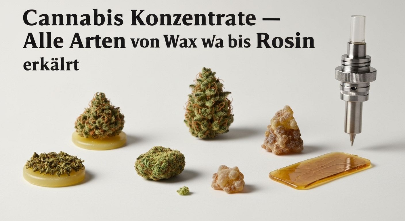 Cannabis Konzentrate – Alle Arten von Wax bis Rosin erklärt