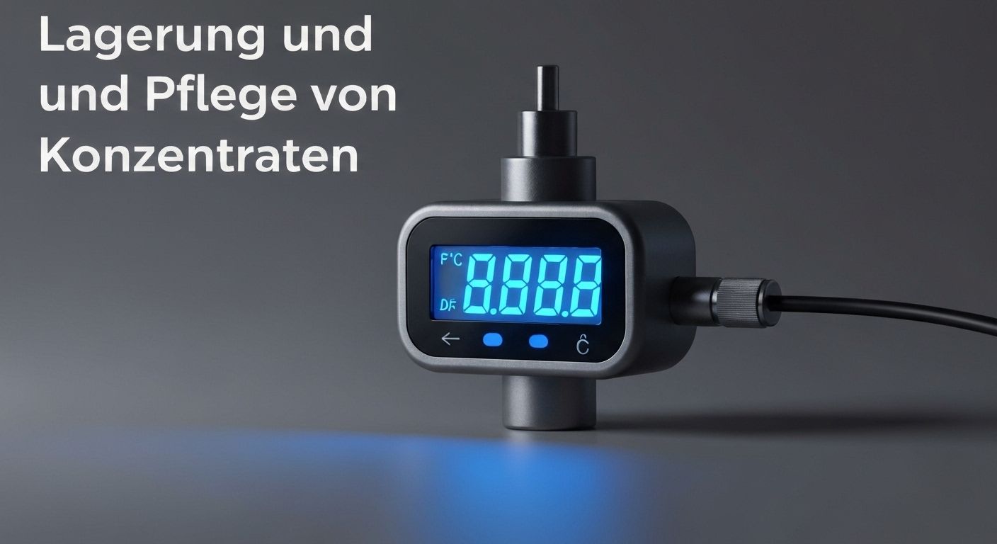 Lagerung und Pflege von Konzentraten