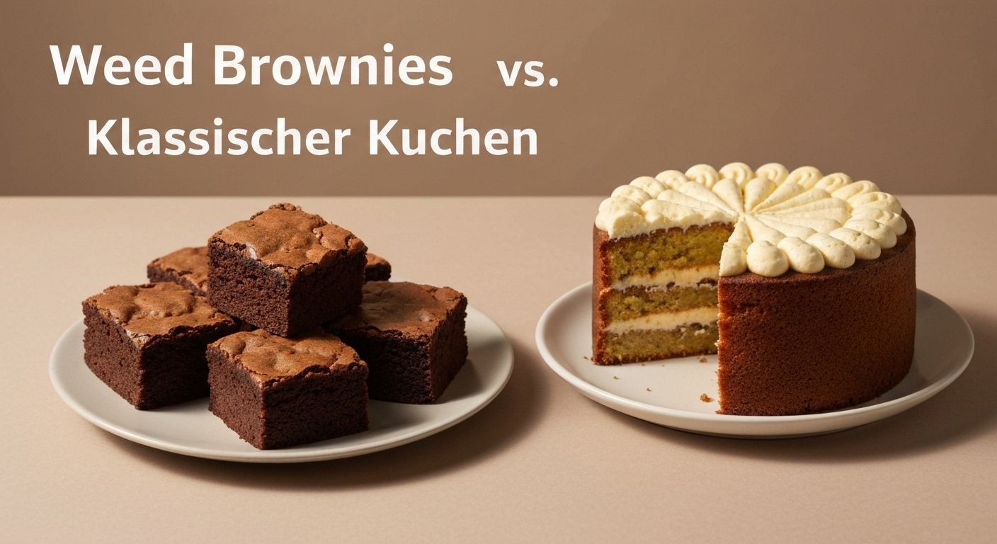 Weed Brownies vs. Klassischer Kuchen