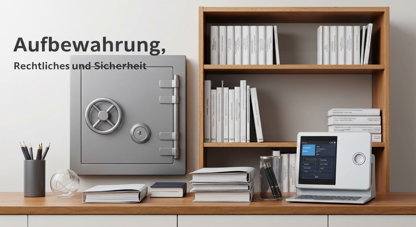 Aufbewahrung, Rechtliches und Sicherheit