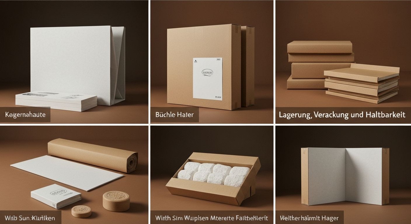 Lagerung, Verpackung und Haltbarkeit