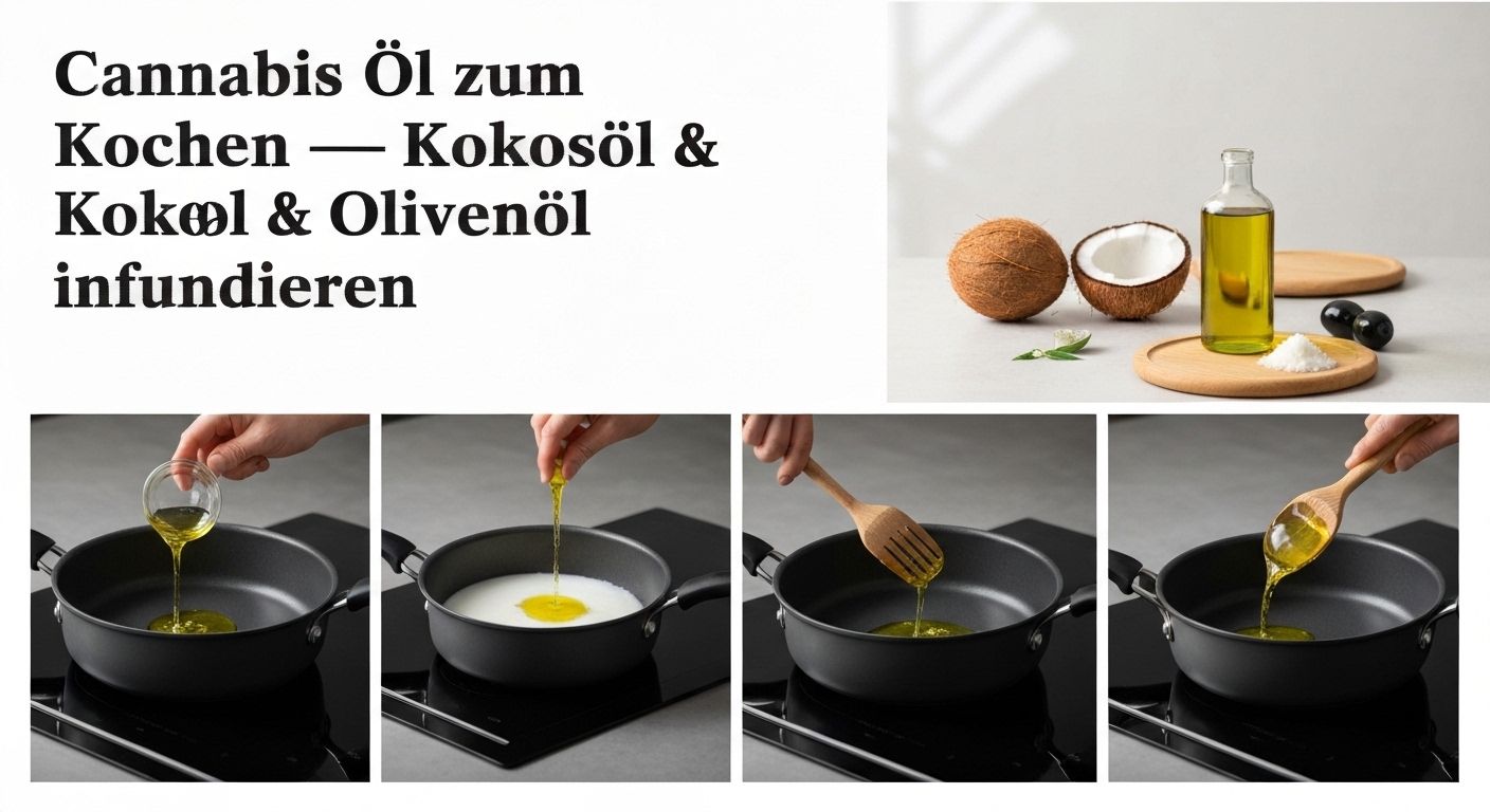Cannabis Öl zum Kochen – Kokosöl & Olivenöl infundieren