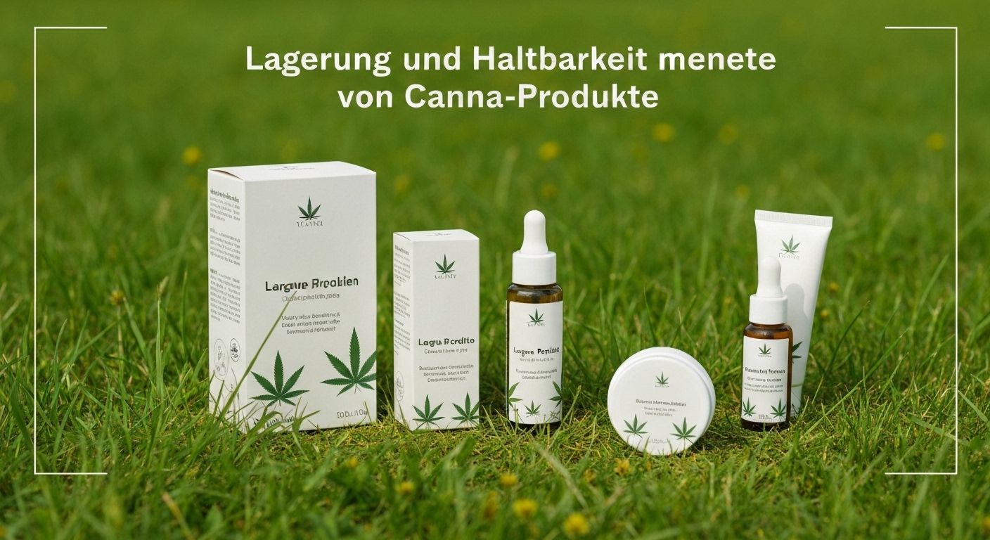 Lagerung und Haltbarkeit von Canna-Produkte