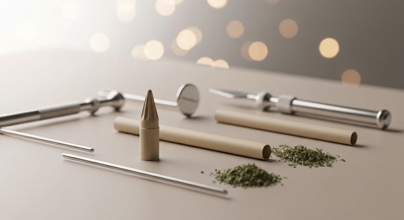 Komponenten einer Cannabis Pfeife