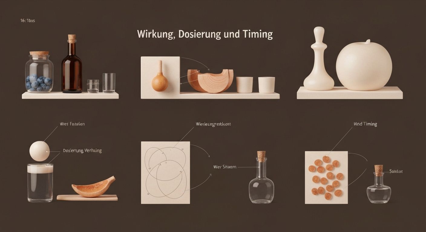 Wirkung, Dosierung und Timing