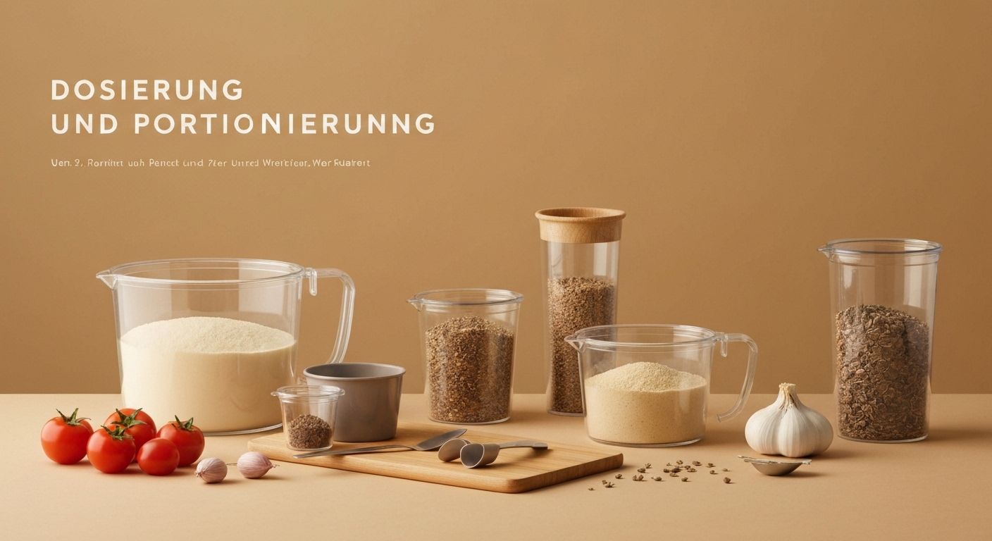 Dosierung und Portionierung