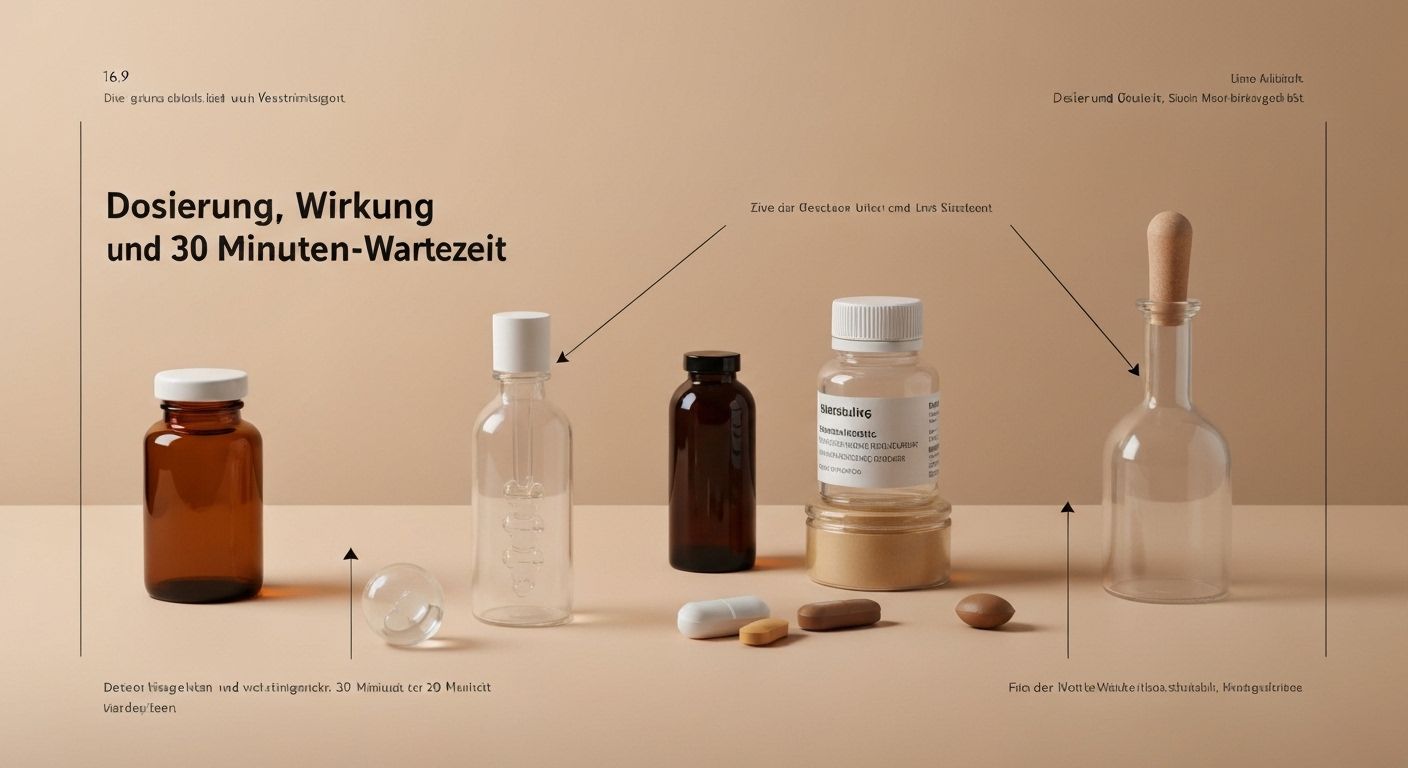 Dosierung, Wirkung und 30 Minuten-Wartezeit