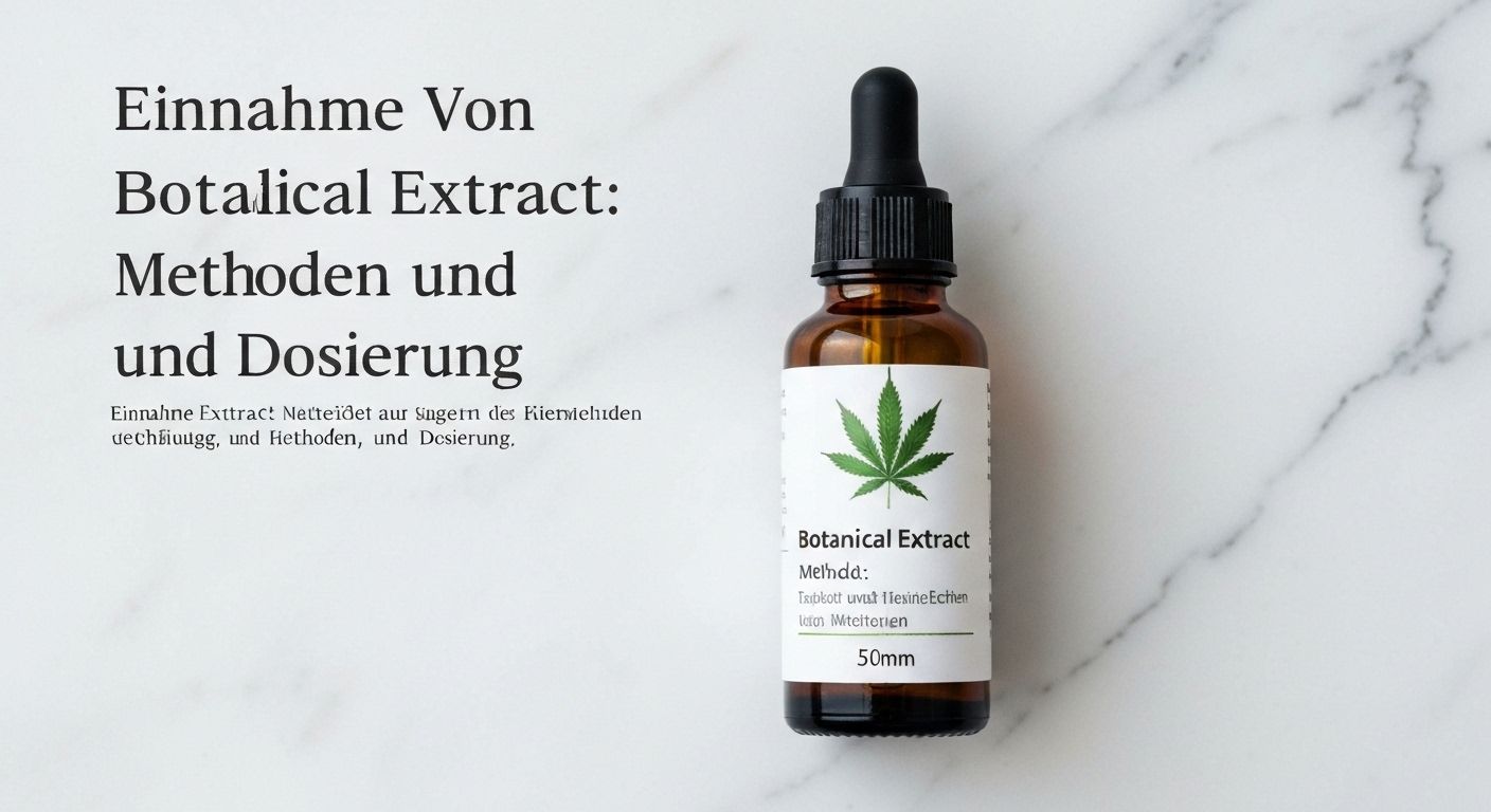 Einnahme Von CBD: Methoden Und Dosierung