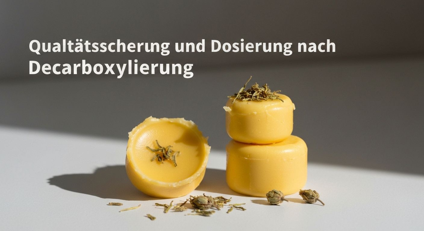 Qualitätssicherung und Dosierung nach Decarboxylierung