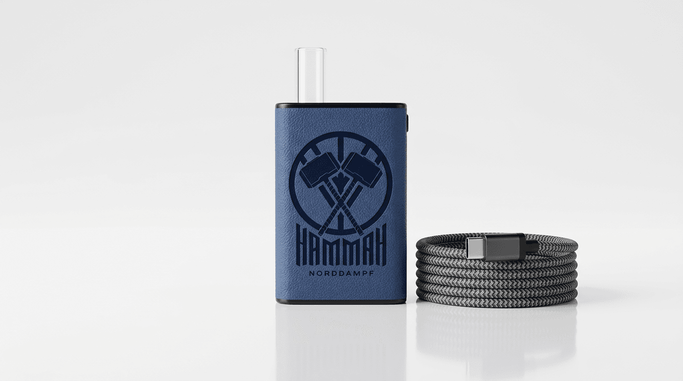 Norddampf Hammah – Akkulaufzeit und USB-C-Schnellladung