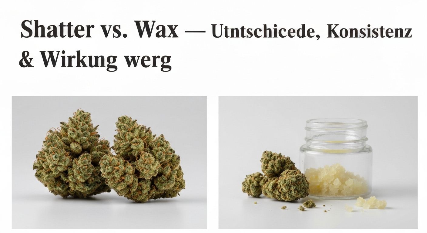 Shatter vs. Wax – Unterschiede, Konsistenz & Wirkung