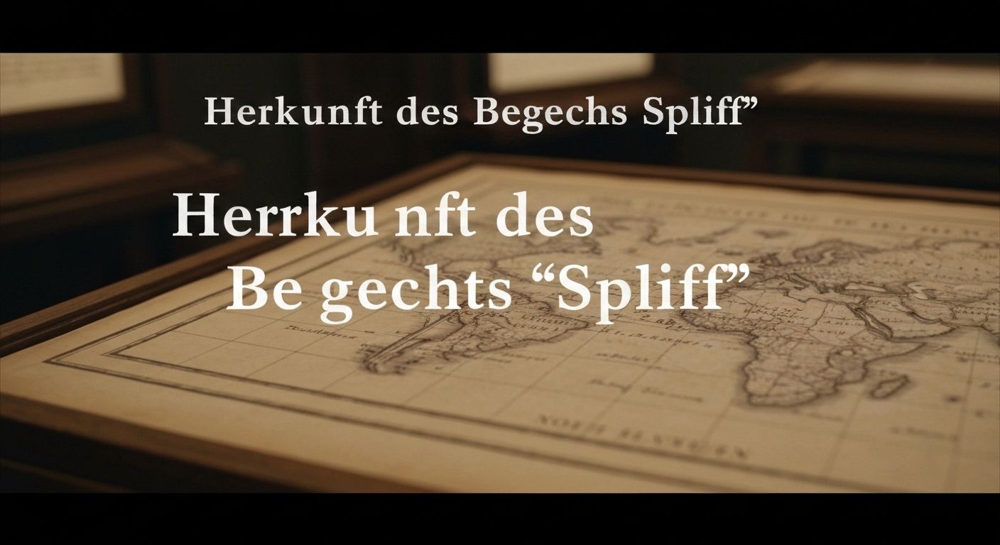 Herkunft des Begriffs "Spliff"